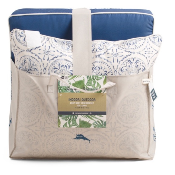 TOMMY BAHAMA 24x24 Medallion Mixed Deep Seat Indoor Outdoor Cushion